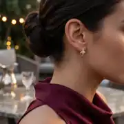 Göz Detaylı Halka Küpe 2