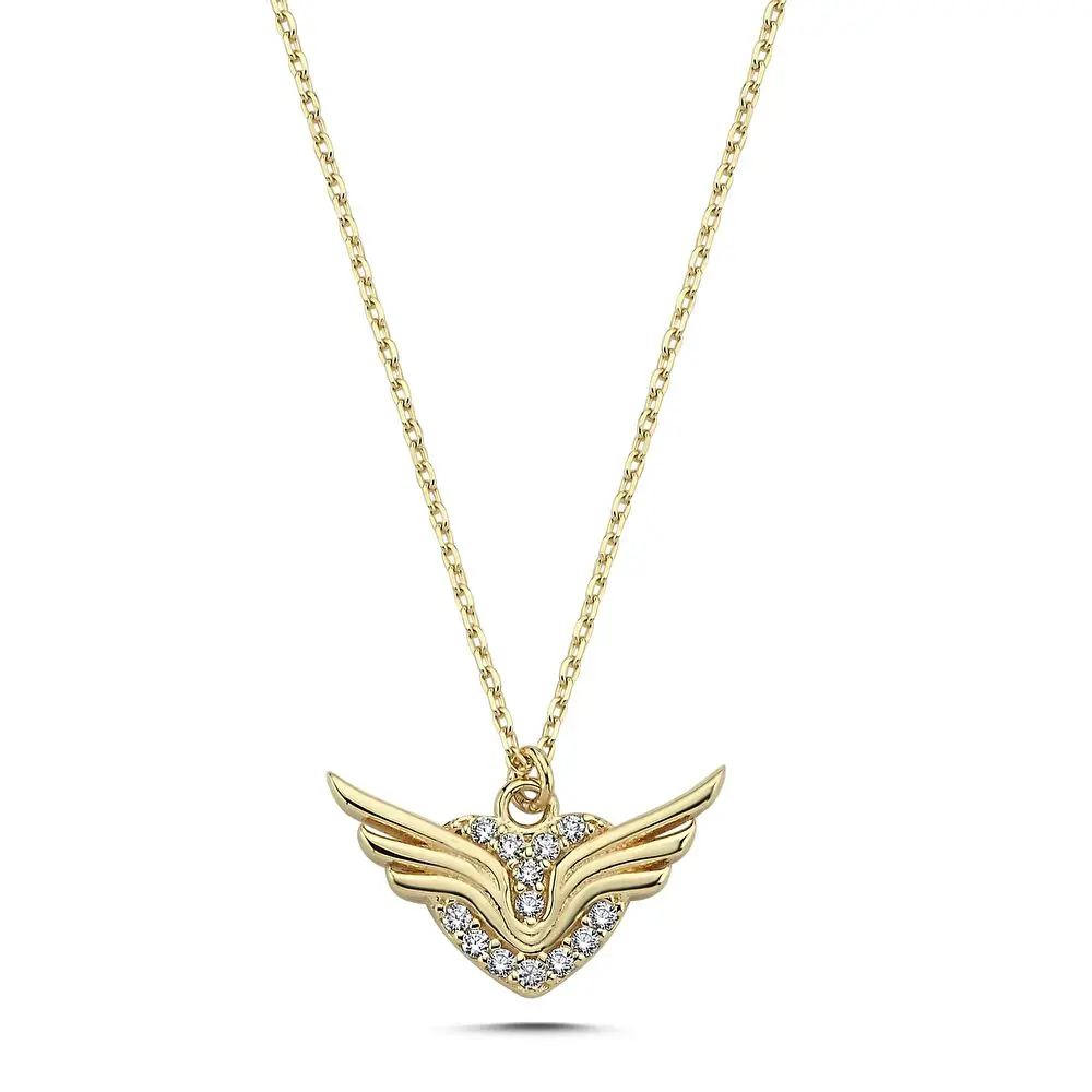 Taş Detaylı Altın Kolye
