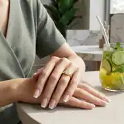Baget Detaylı Altın Yüzük 3