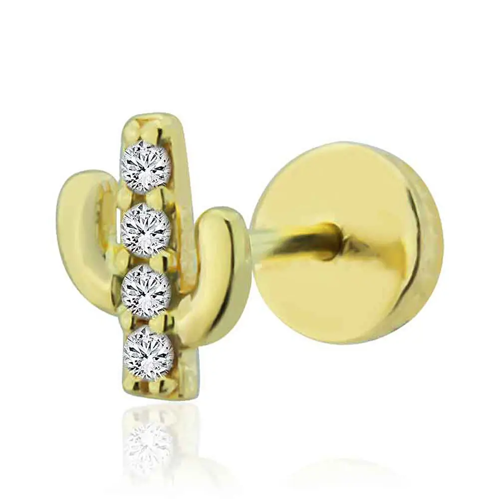 Pırlanta Kaktüs Tragus 0.04 Karat