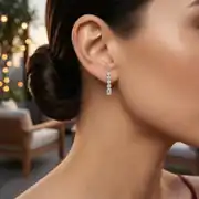 Beyaz Altın Baget Düğün Set 8