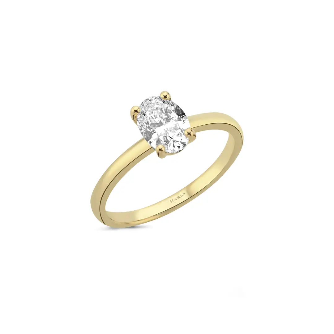 Oval Tektaş Pırlanta 0.40 Karat