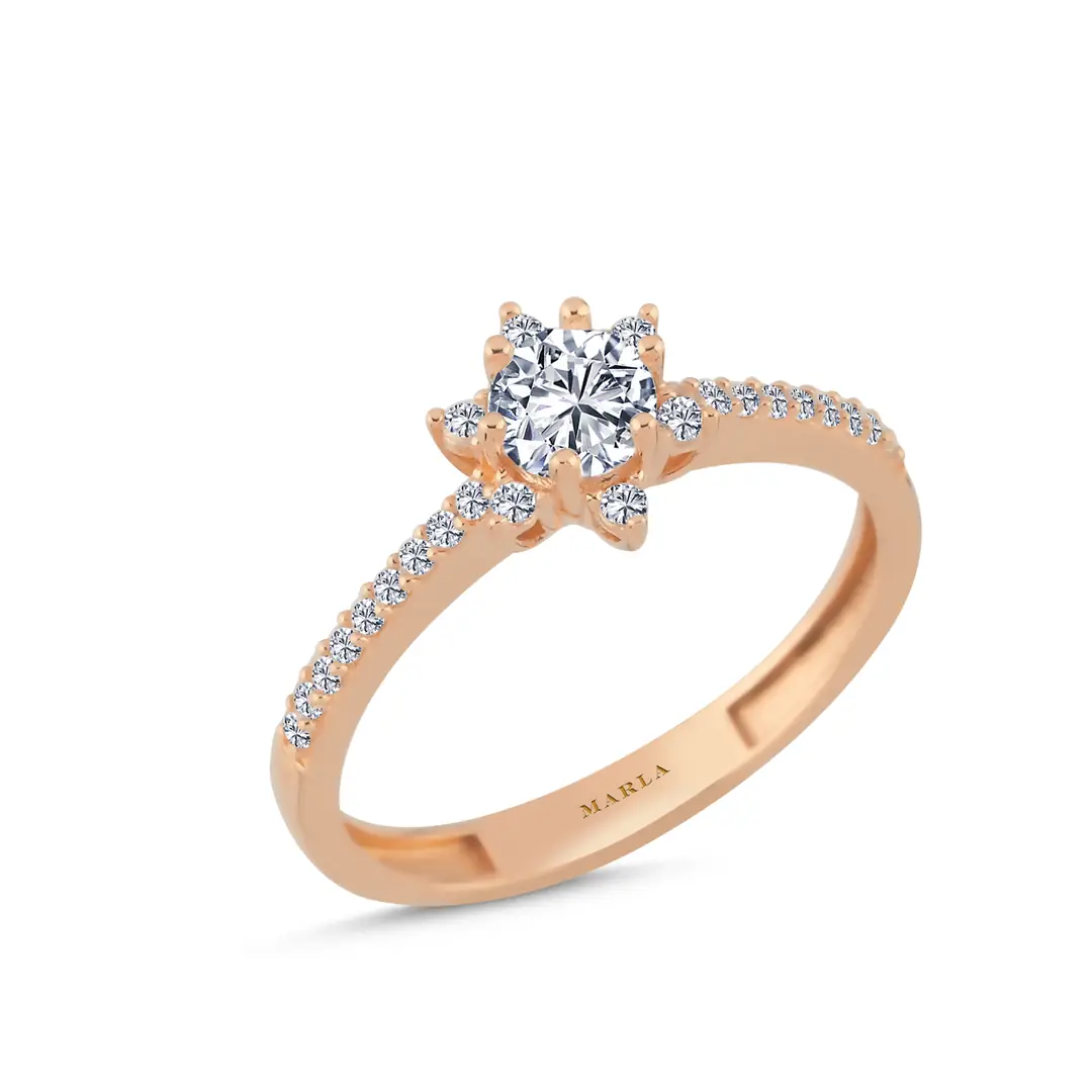 Rose Gold Lotus Yüzük