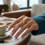 Kelebek Detaylı Altın Yüzük 3