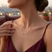Altın Atatürk İmza Kolye 3
