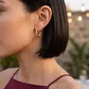 Altın Halka Küpe 2