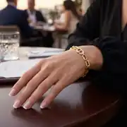 Kahve Taşlı Altın Set 6