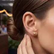 Altın Top Küpe 2