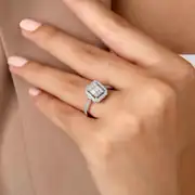 Pırlanta Baget Yüzük 0.50 Karat 4