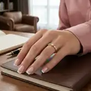 Taş Detaylı Altın Yüzük 3