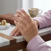 Geometrik Altın Yüzük 3