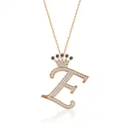Pırlanta Rose Harf Kolye 0.75 Karat 1