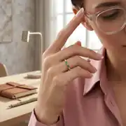 Renkli Taşlı Altın Yüzük 3