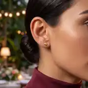 Altın Top Küpe 2