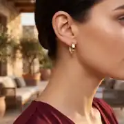 Altın J Küpe 2