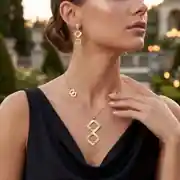 Geometrik İkili Altın Set 2