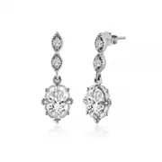Oval Pırlanta Küpe 0.32 Karat 1
