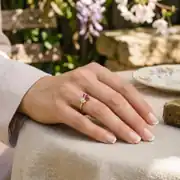 Altın Renkli Taşlı Yüzük 3