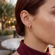 Halka Altın Küpe 2