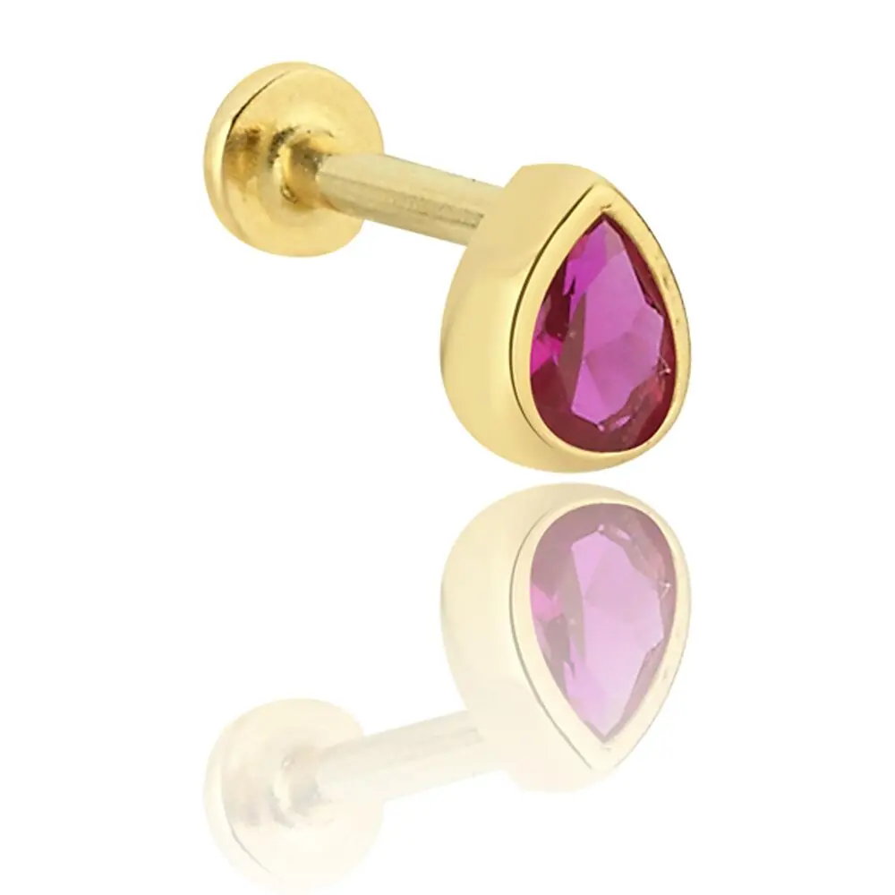 Yakut Tektaş Piercing 0.03 Karat