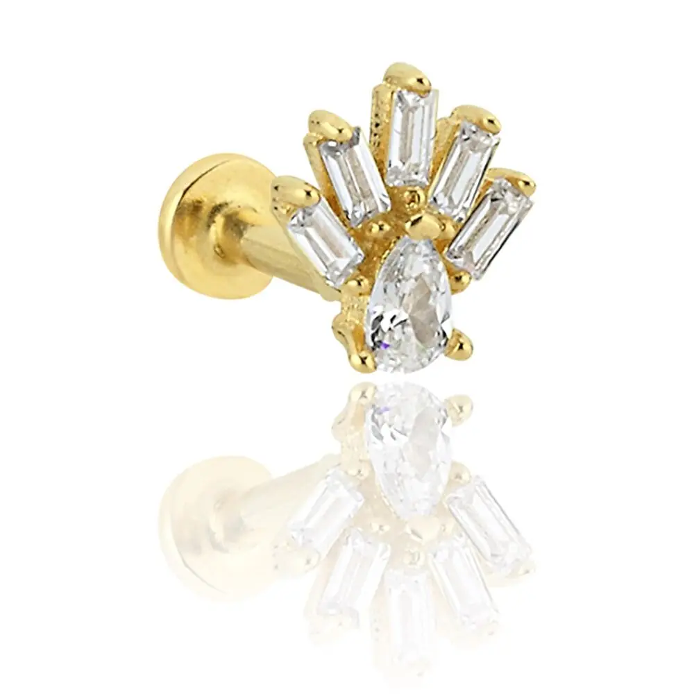 Baget Taşlı Tragus Küpe
