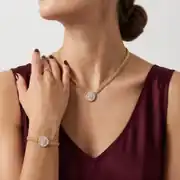 Altın Baget Detaylı İkili Set 2
