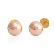Rose Altın Top Küpe 2.5 cm 1