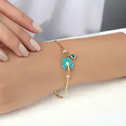 Altın Mineli Yonca Bileklik 2