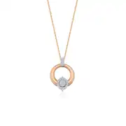 Pırlanta Rose Kolye 0.35 Karat 1
