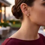 Altın Halka Küpe 2
