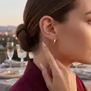 Altın Halka Küpe 2