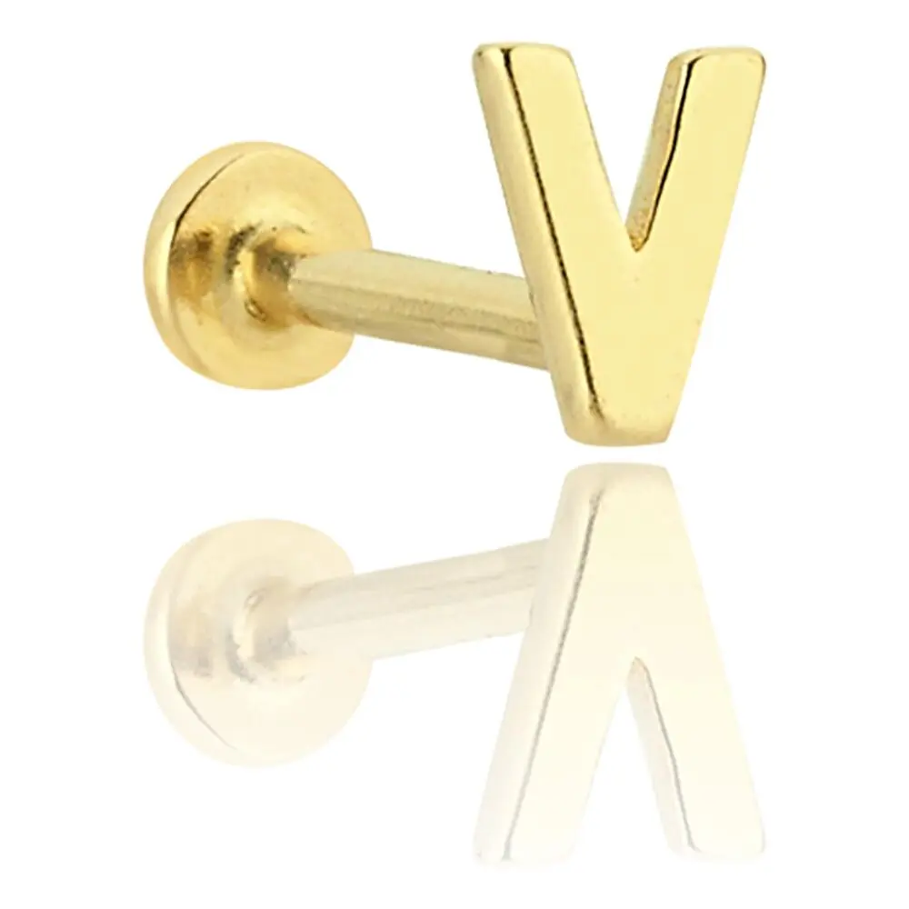 V Harfli Piercing