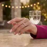 Pırlanta Liliy Tektaş Yüzük 0.10 Karat 3