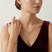 Kalp Charmlı Dorikalı Altın Set 2