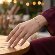 Üç Renk Dorikalı Altın Bileklik 2