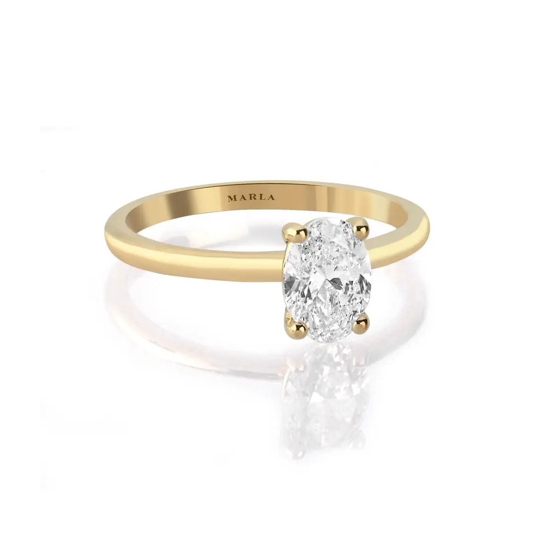 Oval Tektaş Pırlanta 0.50 Karat 2