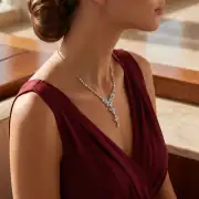 Pırlanta Markiz Kesimli Kolye Bileklik Set 7.00 Karat 2