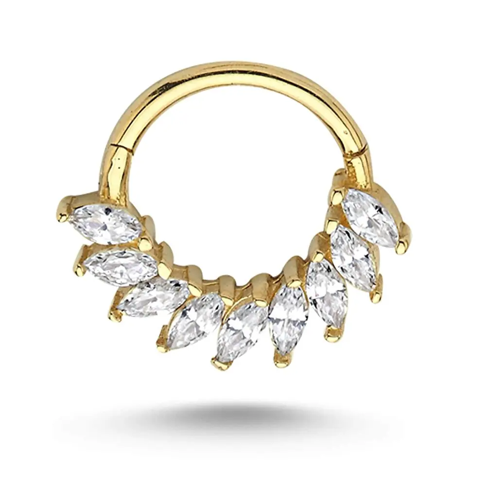 Markiz Taşlı  Halka Piercing