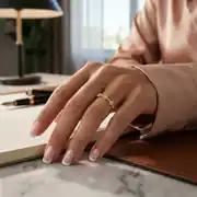 Çiçek Detaylı Altın Yüzük 3