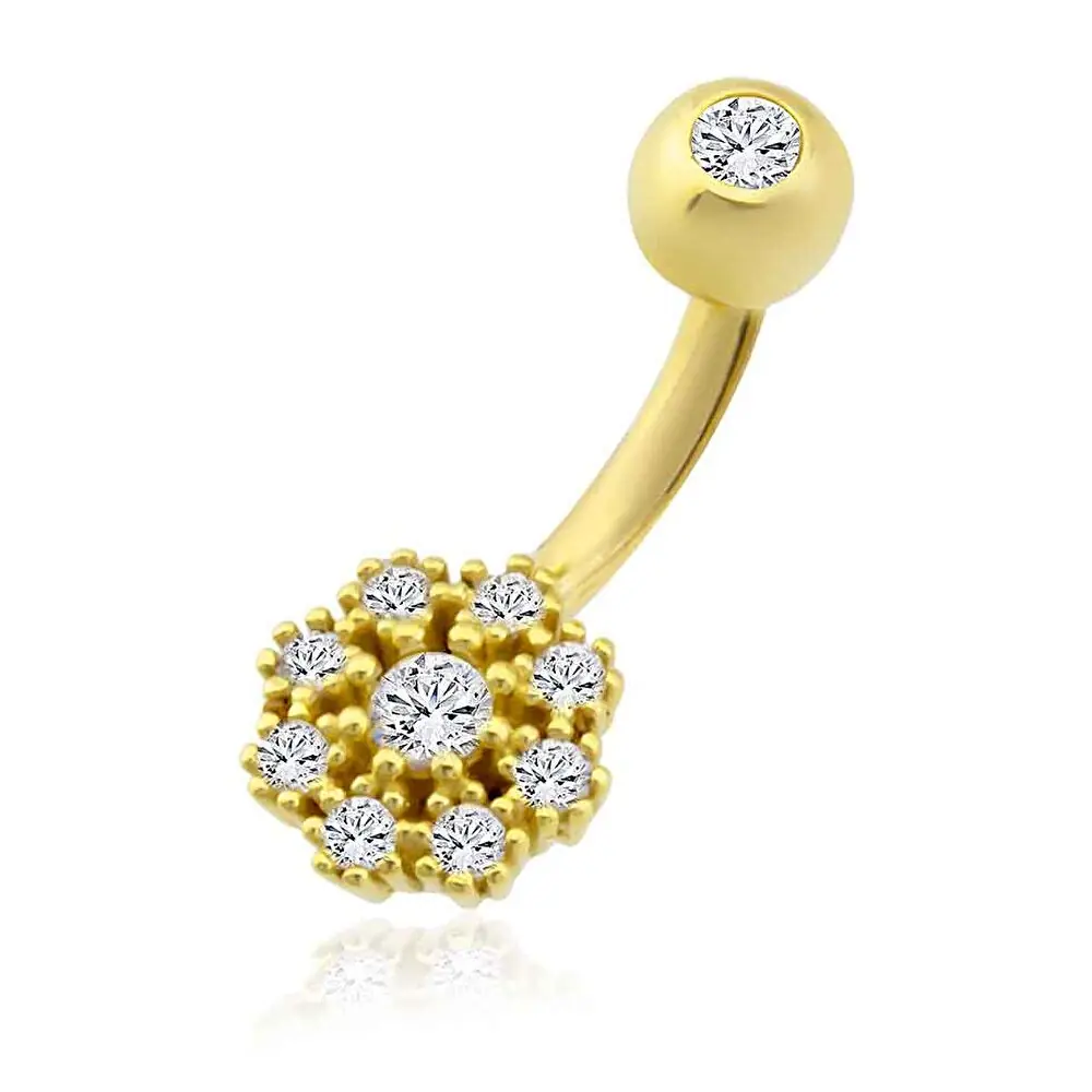 Taşlı Göbek Piercing