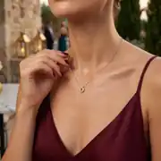 Taşlı Harf Kolye 2