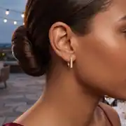 Altın Kare Küpe 2