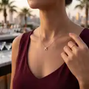 Taşlı Harf Kolye 2