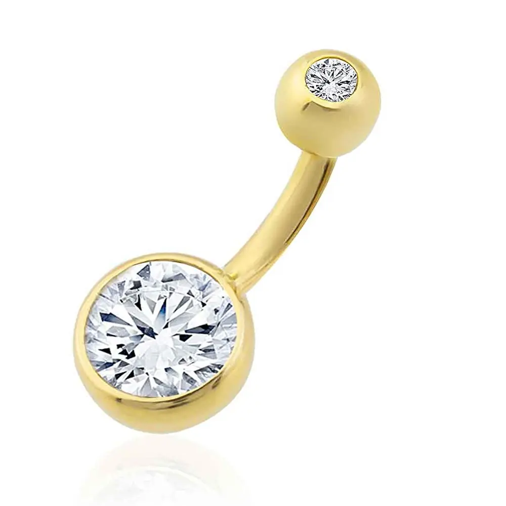 Taşlı Göbek Piercing