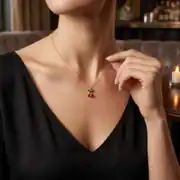 Altın Kiraz Kolye 2