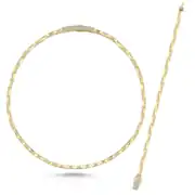 Taş Detaylı Altın İkili Set 1