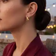 Altın Halka  Küpe 2