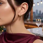 Altın Halka Küpe 2