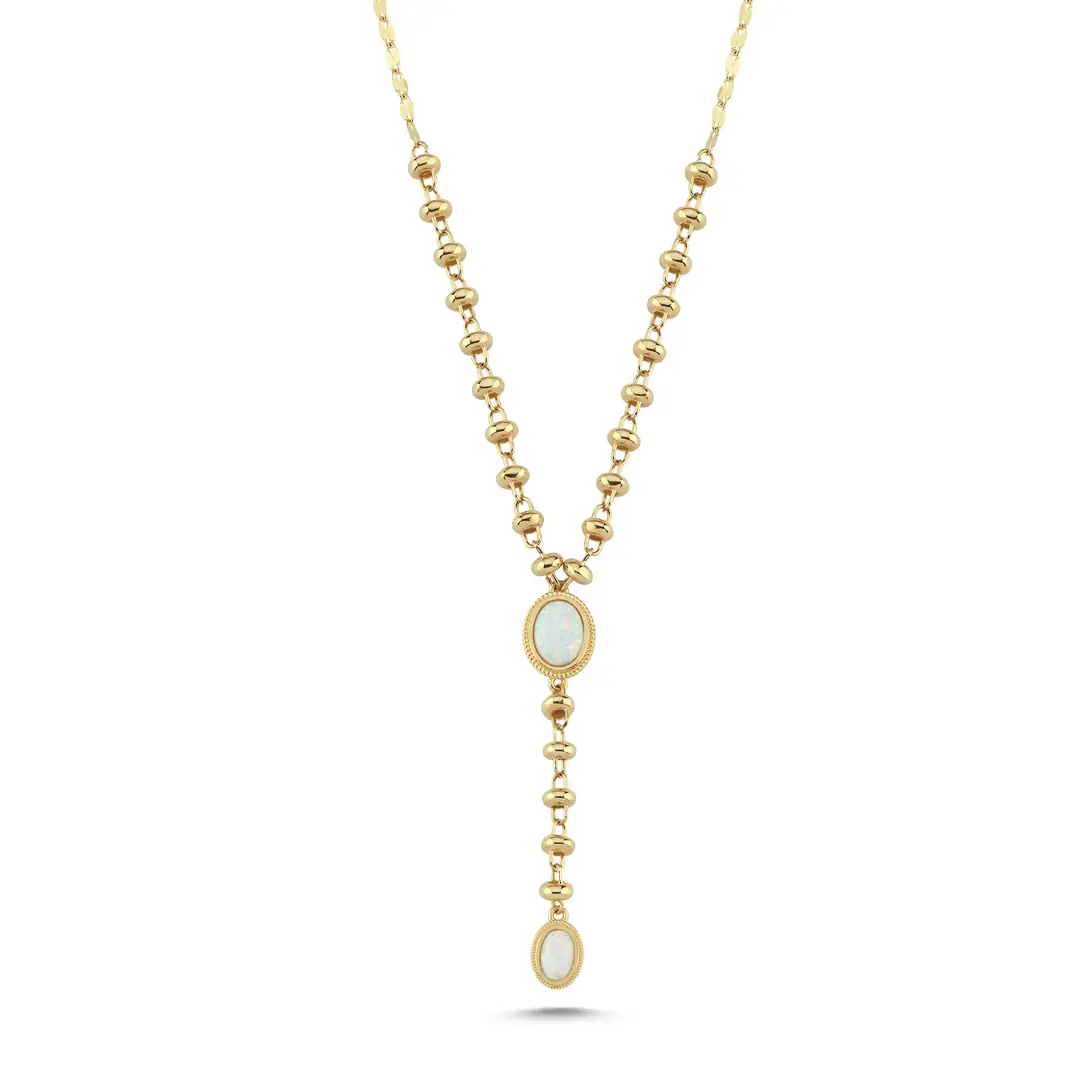 Renkli Taşlı Altın İkili Set 3
