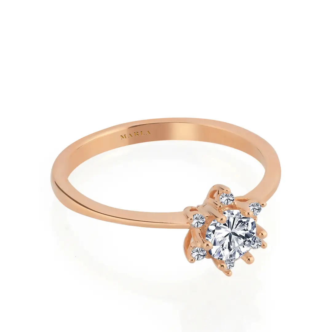 Rose Gold Lotus Yüzük 2